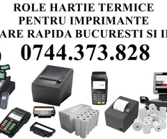 Rola hartie imprimanta termica bon consum, nota de plata, bon comanda