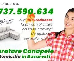 Curatare canapele Bucuresti