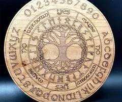 Placa divinatie pomul vietii gravat +un set de rune cadou - 3