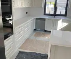 Blat bucătărie/ baie compozit cuarț alb Pure White 2 cm polished - 4
