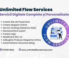 Unlimited Flow Services Creare Site Web de Prezentare Creare Magazin Online