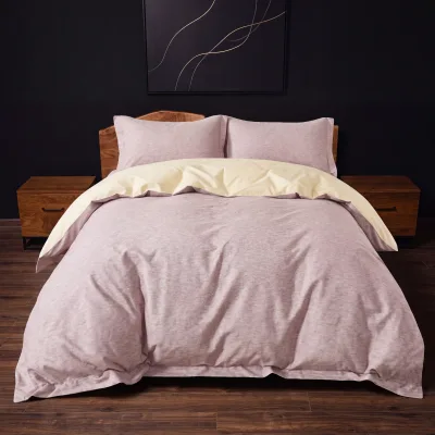 Lenjerie bumbac satinat Lila, 4 piese Oeko-Tex
