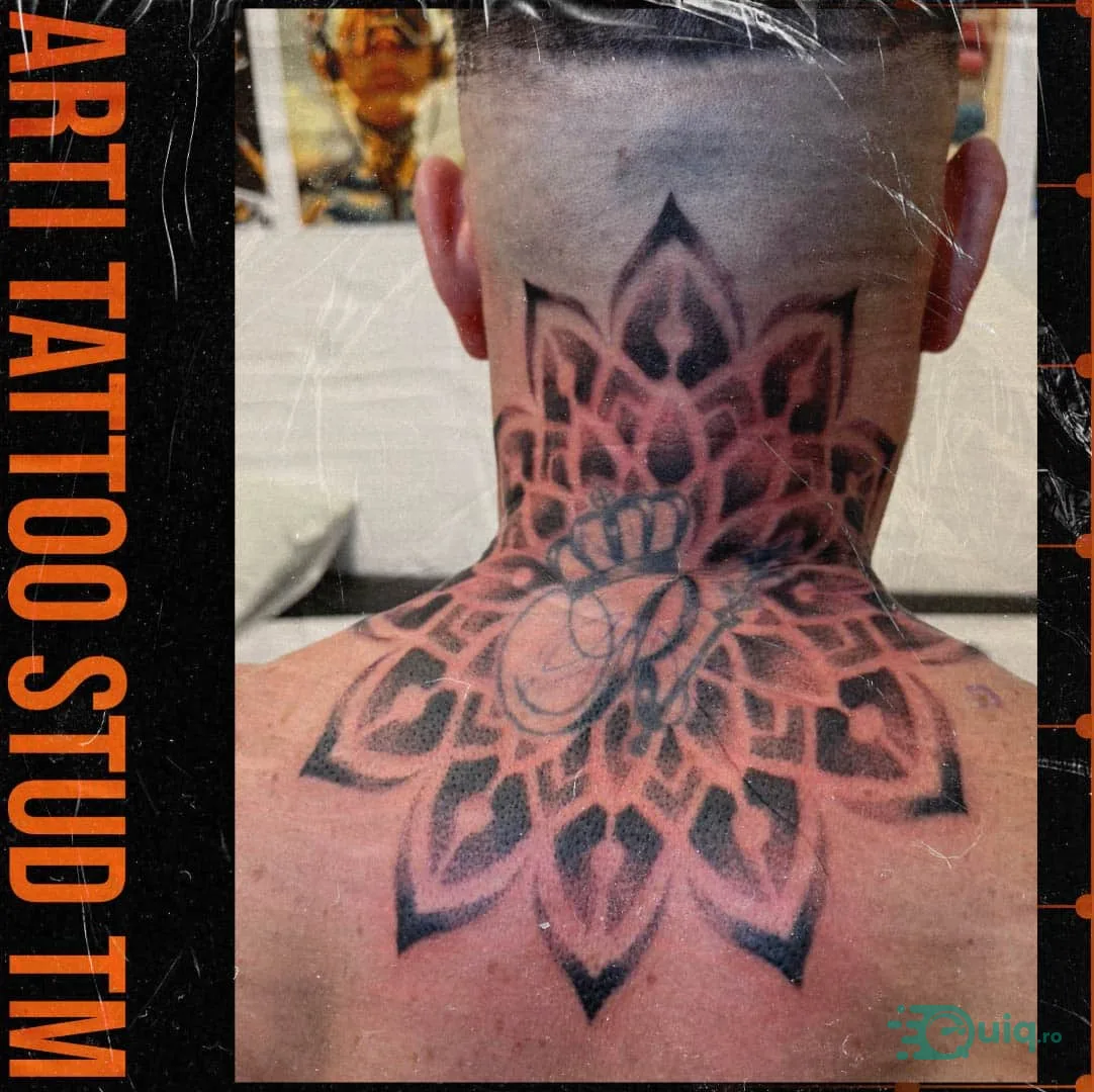Tatuaj fine line, Timișoara — linii fine, detaliu curat — fotografia 3