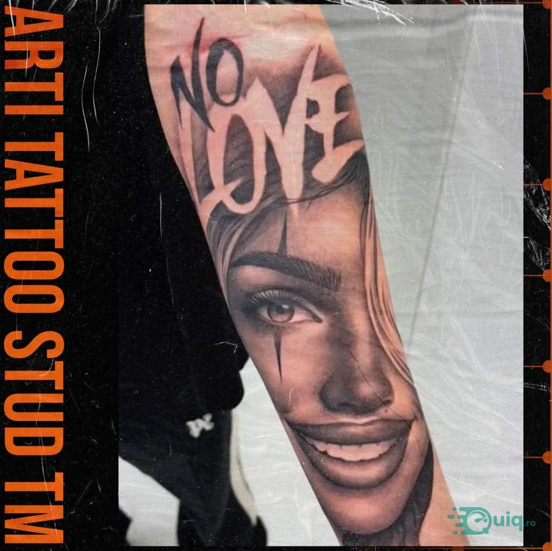 Tatuaj fine line, Timișoara — linii fine, detaliu curat — fotografia 5