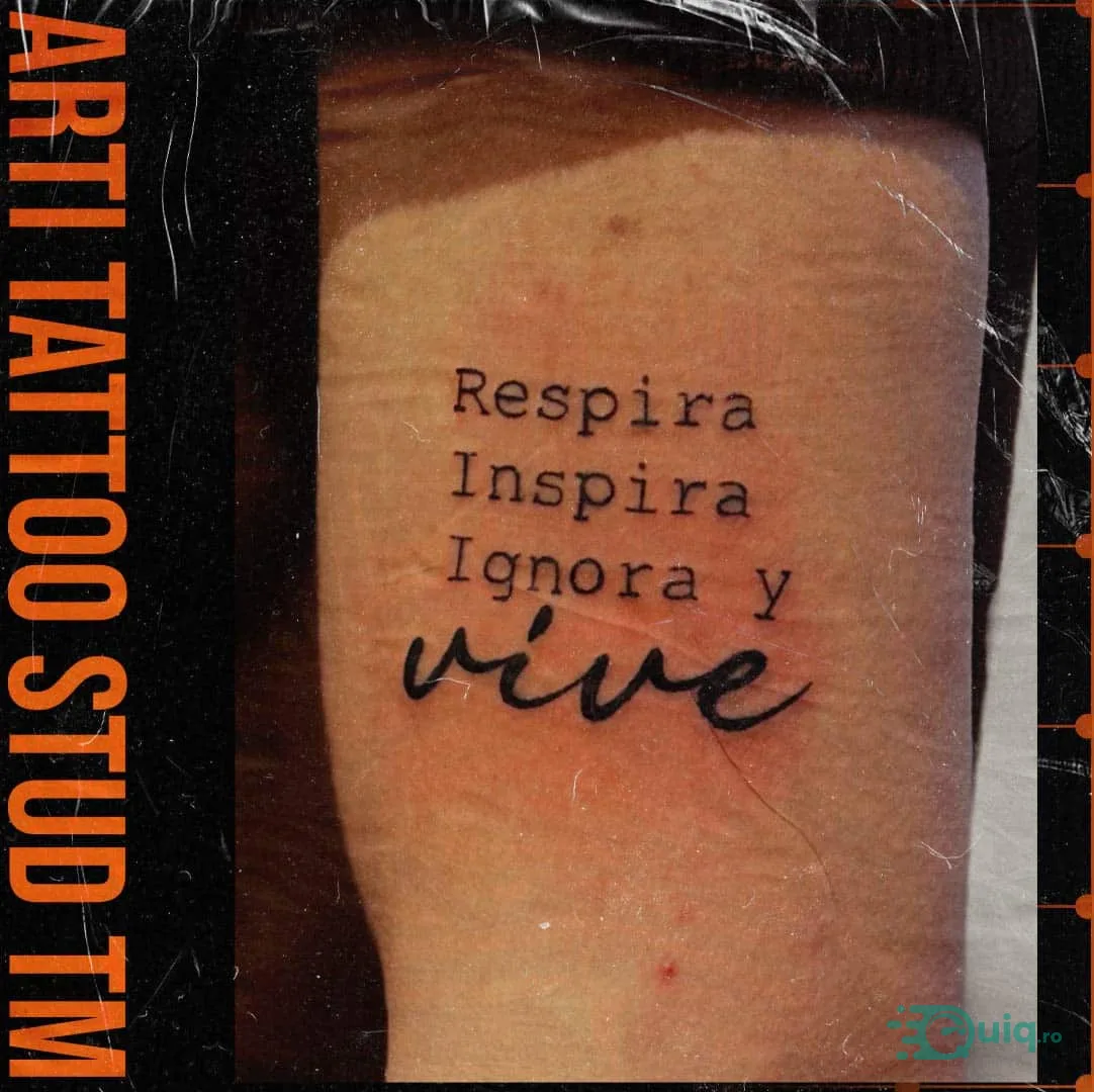 Tatuaj geometric, Timișoara — simetrie și linii precise — fotografia 7