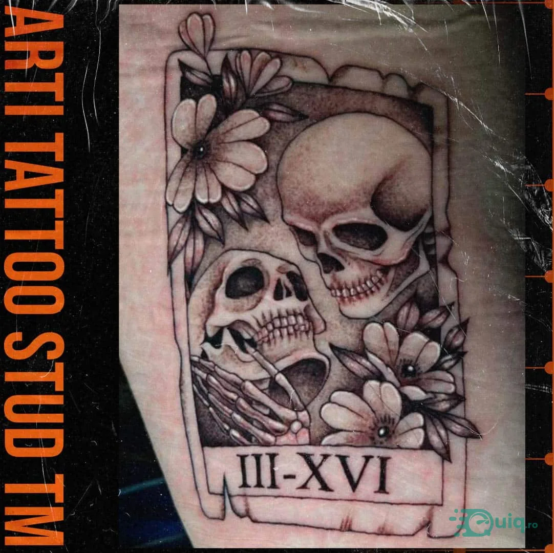 Tatuaj geometric, Timișoara — simetrie și linii precise — fotografia 8