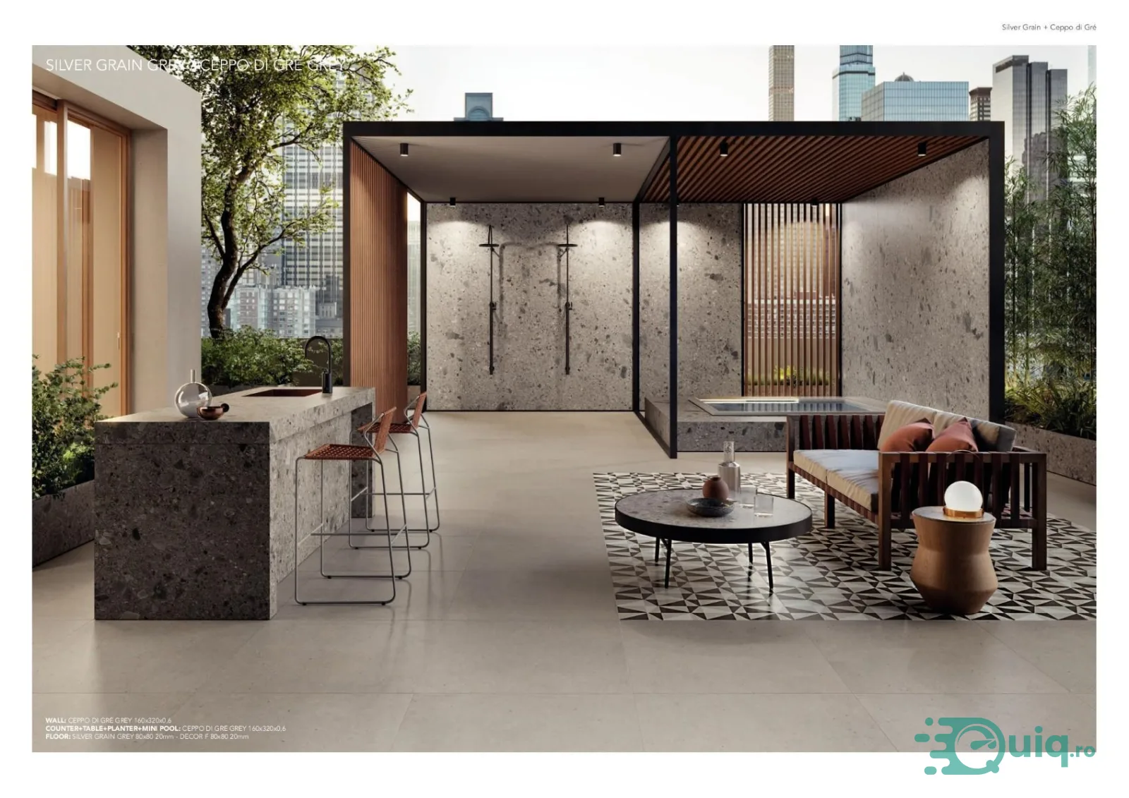 Gresie Ceppo di Gre Grey mat 30x60 — fotografia 5