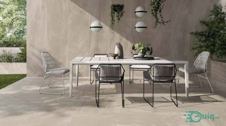Gresie de Exterior Ardesia Beige Mat Antislip 60x60x2 cm — fotografia 2
