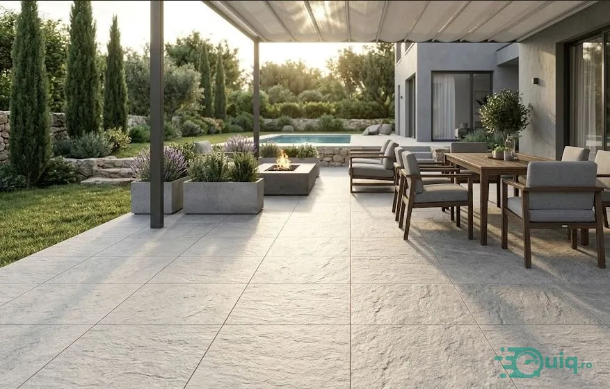 Gresie de exterior Bibulca White Outdoor 90x90 cm — fotografia 3