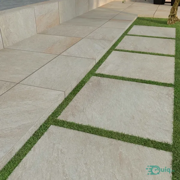 Gresie de exterior Del Conca Rock Beige 60x60x2 cm — fotografia 5