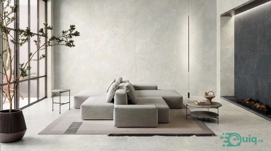 Gresie de Exterior Limestone White Anti-Slip Mat 60x120x2 cm — fotografia 2