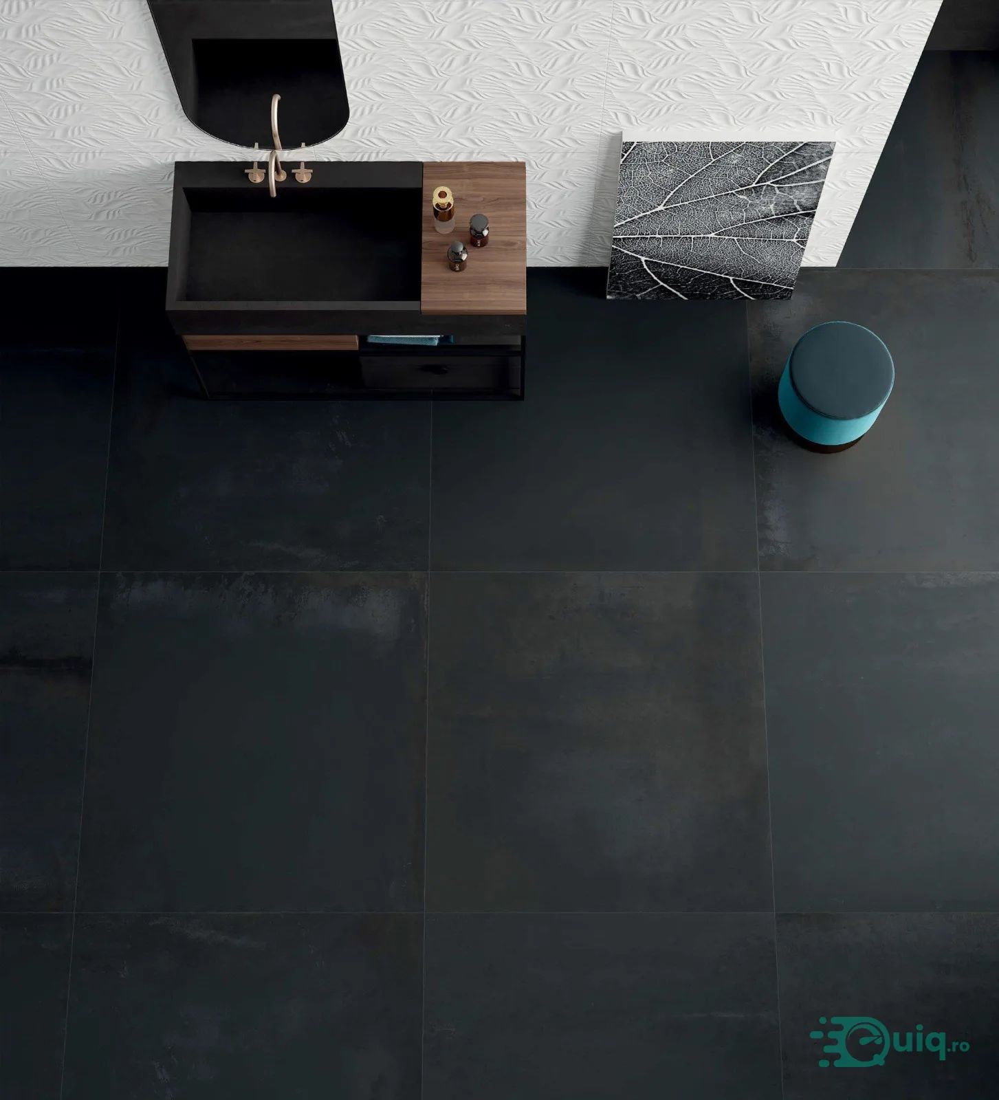 Gresie de exterior Metaline Iron Antislip Mat 80x80x2 cm — fotografia 2