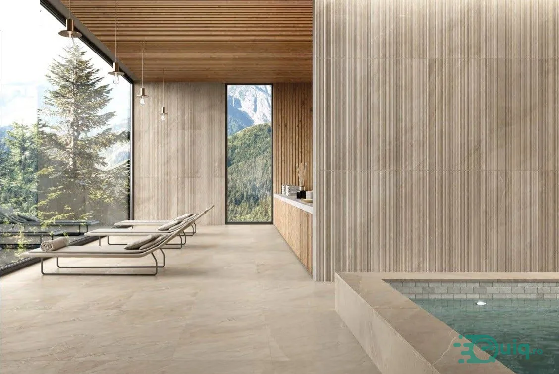 Gresie de exterior Shale Taupe Antislip 60x120x2 cm — fotografia 2
