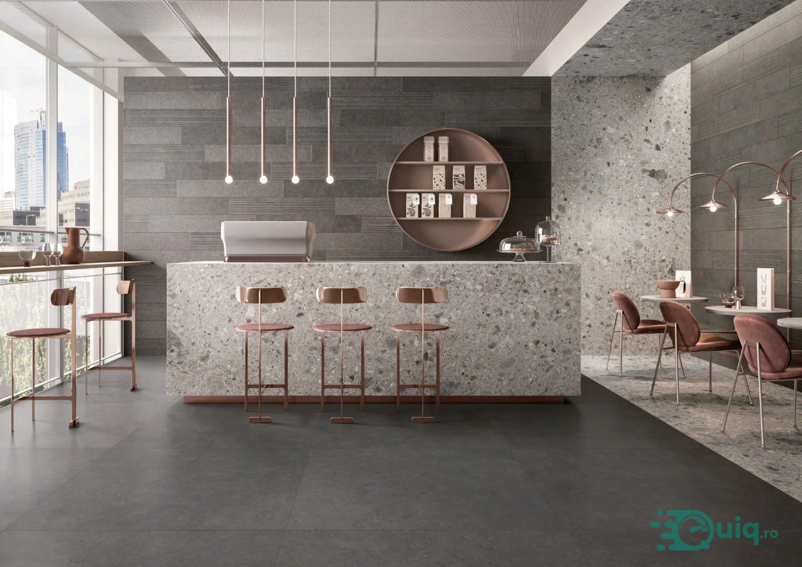 Gresie de exterior Silver Grain Dark Antislip 60x120x2 cm — fotografia 2