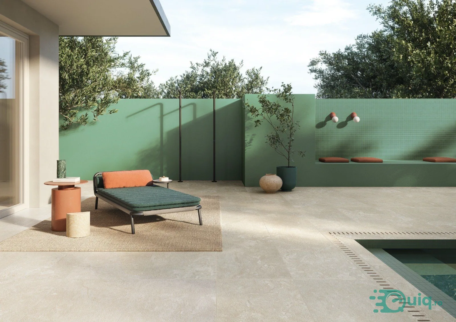 Gresie Exterior Dorset Beige Antislip 60x120 cm — fotografia 2