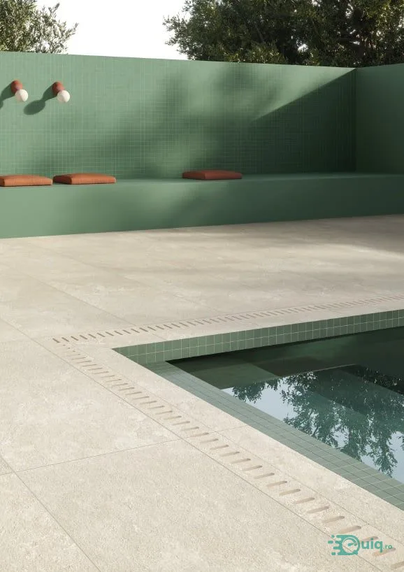 Gresie Exterior Dorset Bianco Anti-Slip 60x120x2 cm — fotografia 2