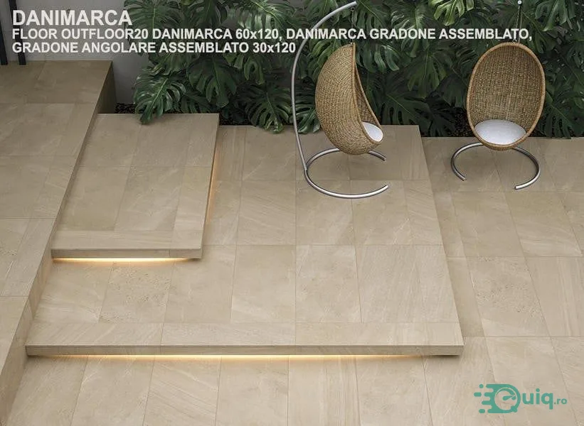 Gresie Rectficata Exterior Nordic Stone Svezia 45x90 Anti-Slip — fotografia 3