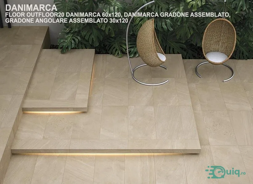 Gresie Rectficata Exterior Nordic Stone Svezia 45x90 Anti-Slip — fotografia 5
