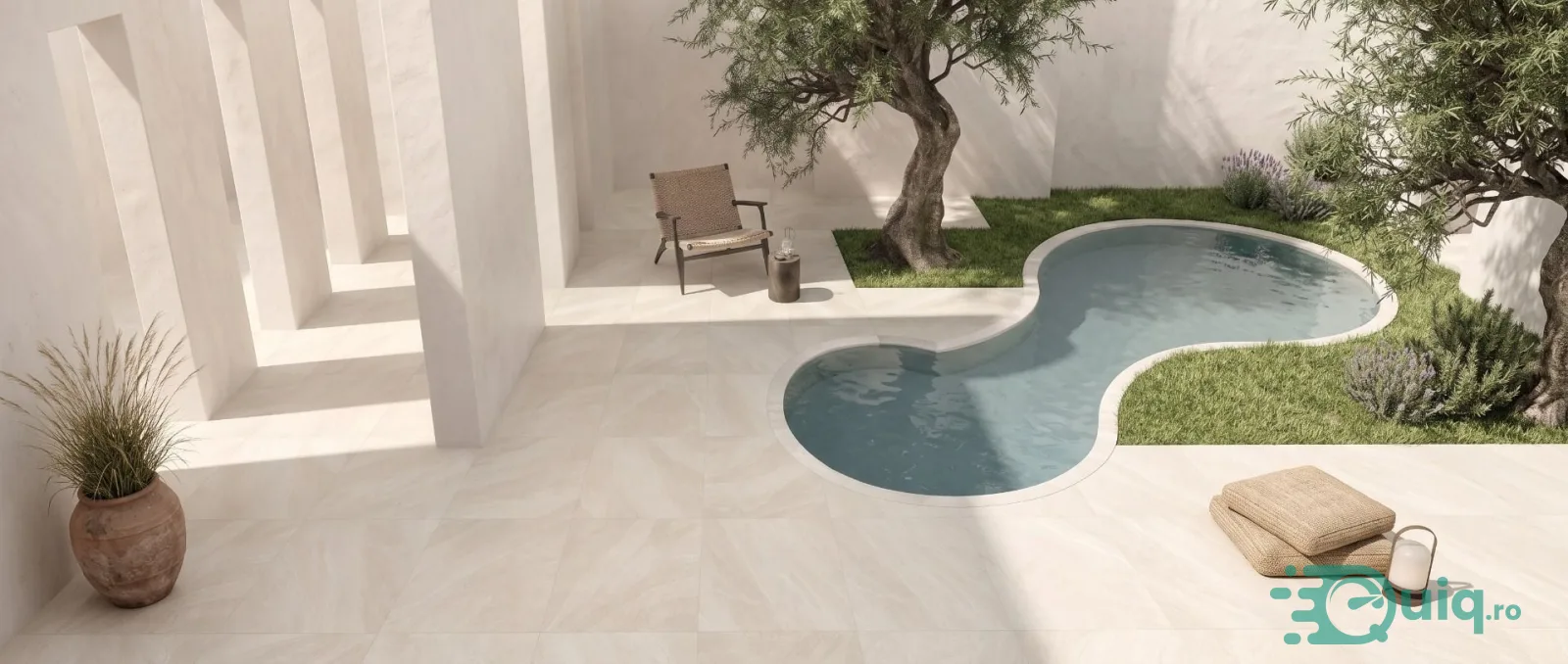 Gresie Exterior Piemme Artdesia Ivory 60x60 2cm — fotografia 8