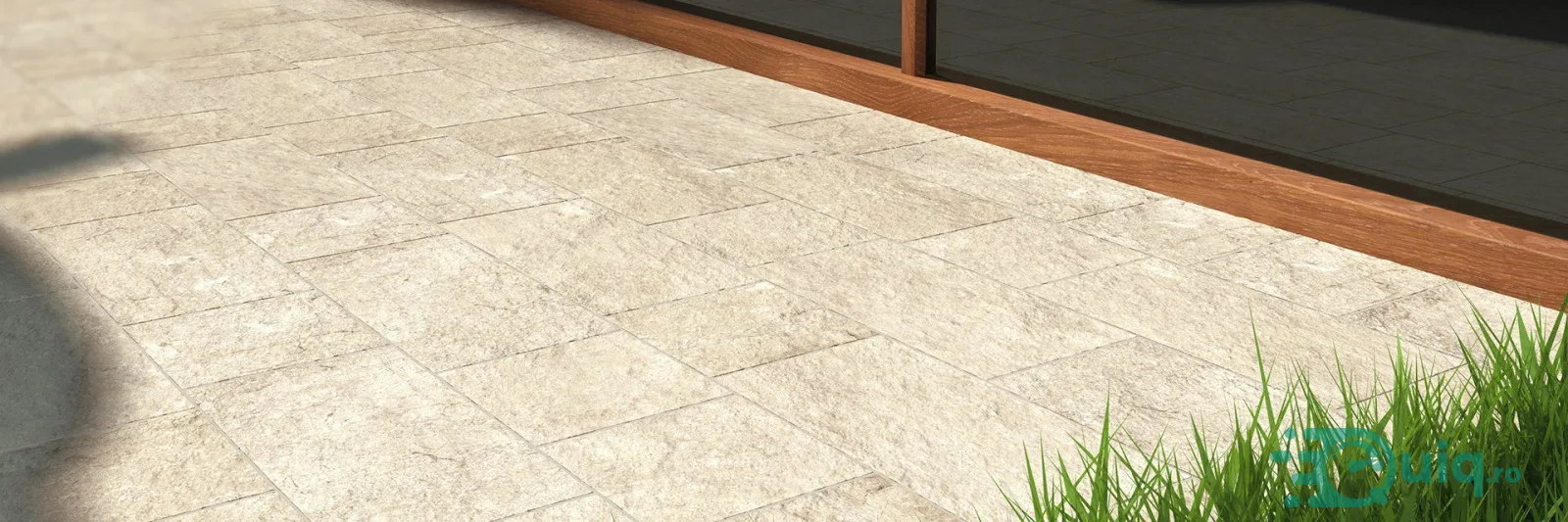 GGresie Exterior Imitatie Piatra Fiamata Rock Island-20x20 cm-Gri — fotografia 3