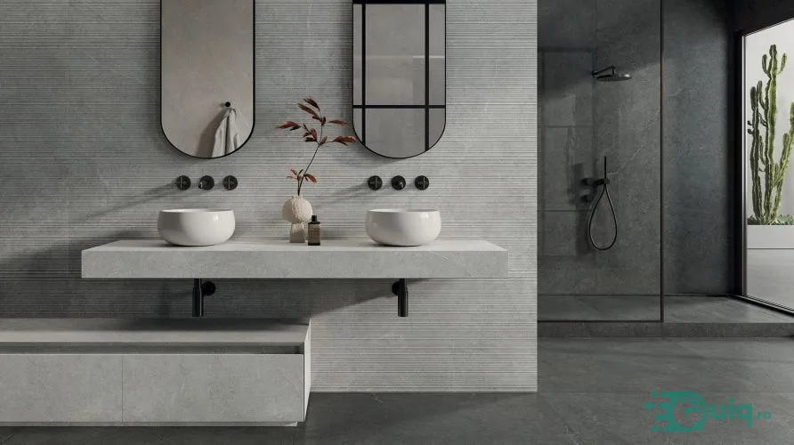 Gresie Limestone Grey Antislip 80x80 cm — fotografia 3