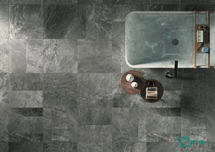 Gresie Outfloor20 Quarzite Grey 60x60x2 cm — fotografia 3