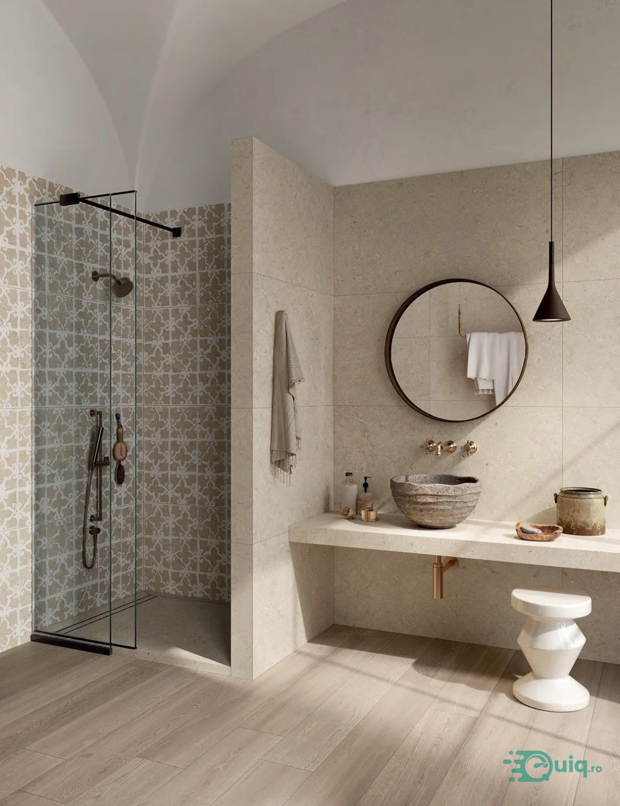 Gresie Poetry Stone Trani Beige Antislip 60x120 cm — fotografia 5