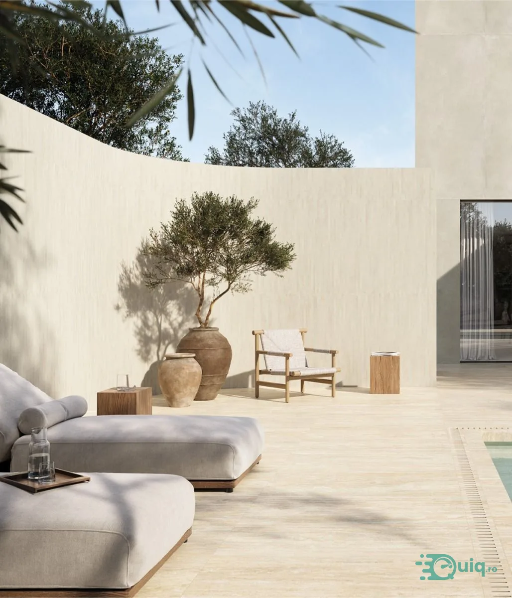 Lastra Gresie I Travertini Beige Vein Cut 120x280 cm — fotografia 4