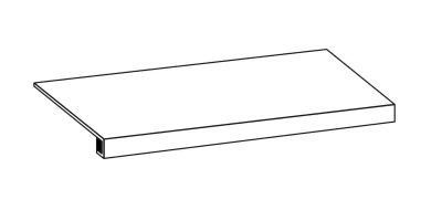 Treapta Blendart White 33x120cm